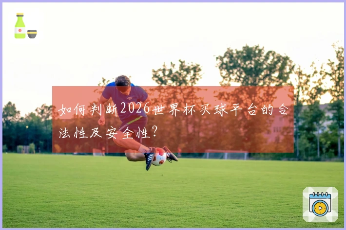 如何判断2026世界杯买球平台的合法性及安全性?
